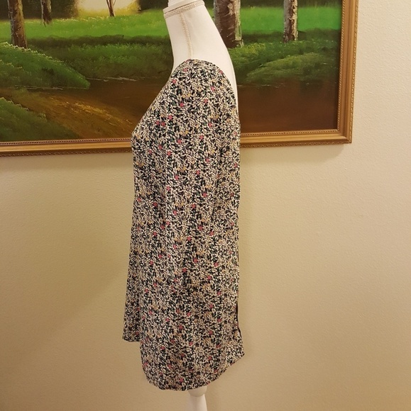 Floral Zip Back Spare Dress Size Large - Picture 5 of 8